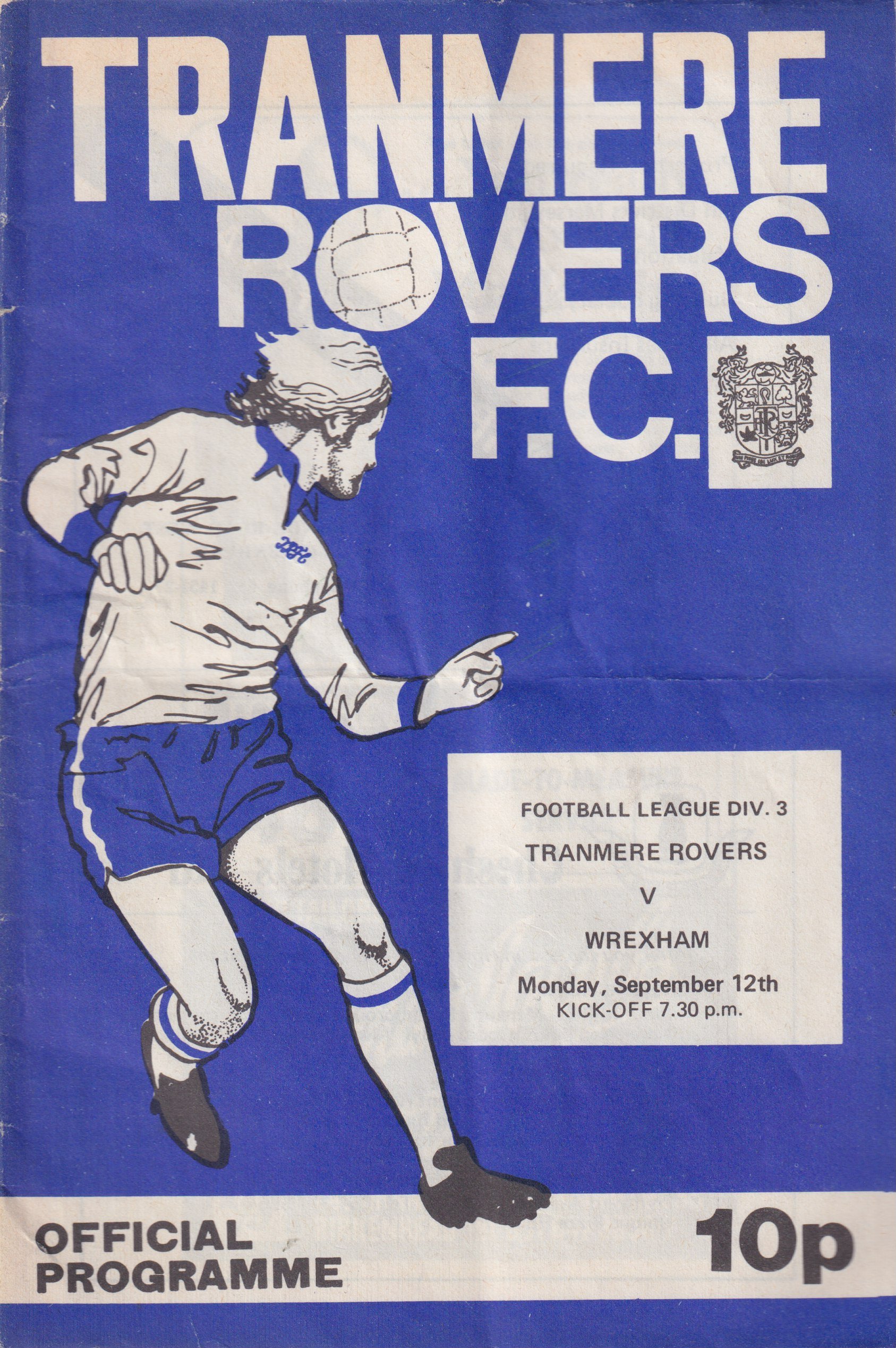 Tranmere Rovers v Wrexham match programme